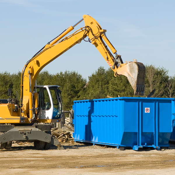 what happens if the residential dumpster is damaged or stolen during rental in Newsoms VA